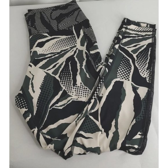 Adidas Leggings M High Rise 7/8 Believe This Green Black Mesh - Picture 6 of 15